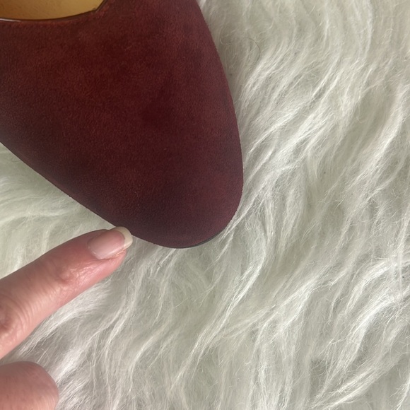 Vintage🧚♀️Luciano Suede Slip On Heel Pointed Toe Pumps Size EU 37.5 - Picture 14 of 16